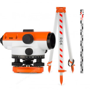 Комплект оптический нивелир RGK C-32 + штатив S6-N + рейка AMO S5